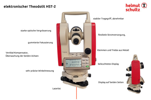 elektronischer Theodolit HST-02 mit optischem Lot