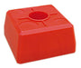 FENO-Kunststoff-Kopf, rot,  100 x 100 x 50 mm, ohne Aufschrift