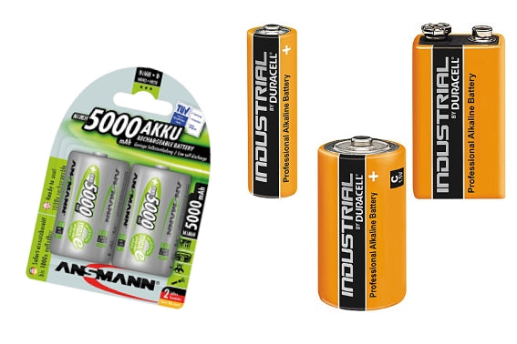 Batterien und Akkus