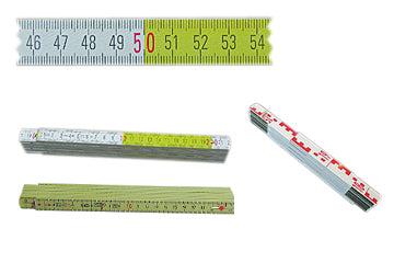 Außendienst / Zubehör > Messwerkzeuge > Gliedermaßstäbe (Meter) / Geometerstäbe