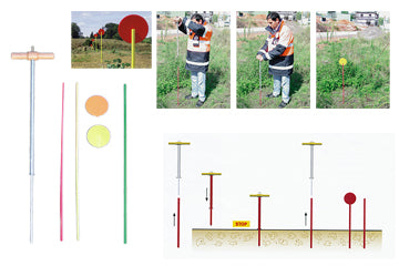 Vermarkung / Markierung > Markierung im Erdreich > Markierstäbe / Scheiben
