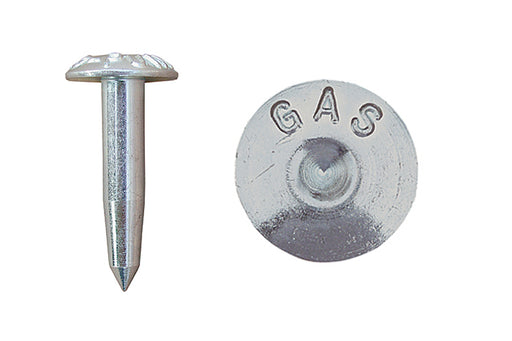 Vermarkungsnagel mit Aufschrift, "GAS", 50/75 mm