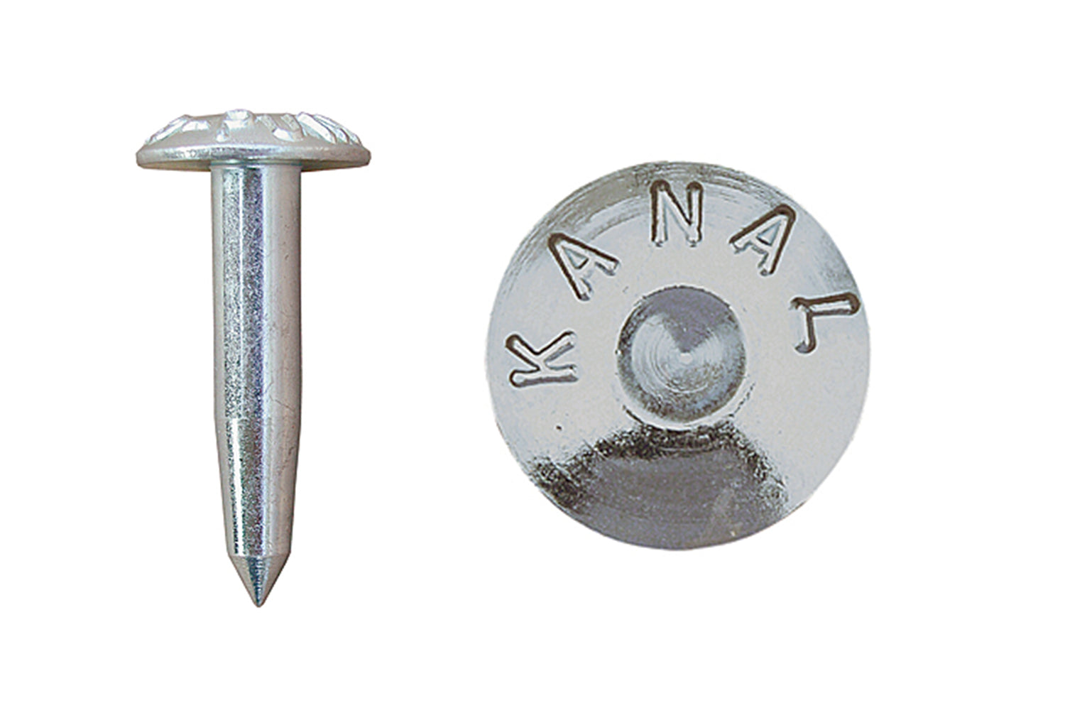 Vermarkungsnagel mit Aufschrift, "KANAL", 50/75 mm