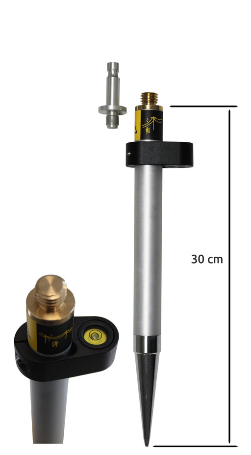 Midi-Prismenstab 30 cm, 5/8"-Gewinde und Leica-Zapfen
