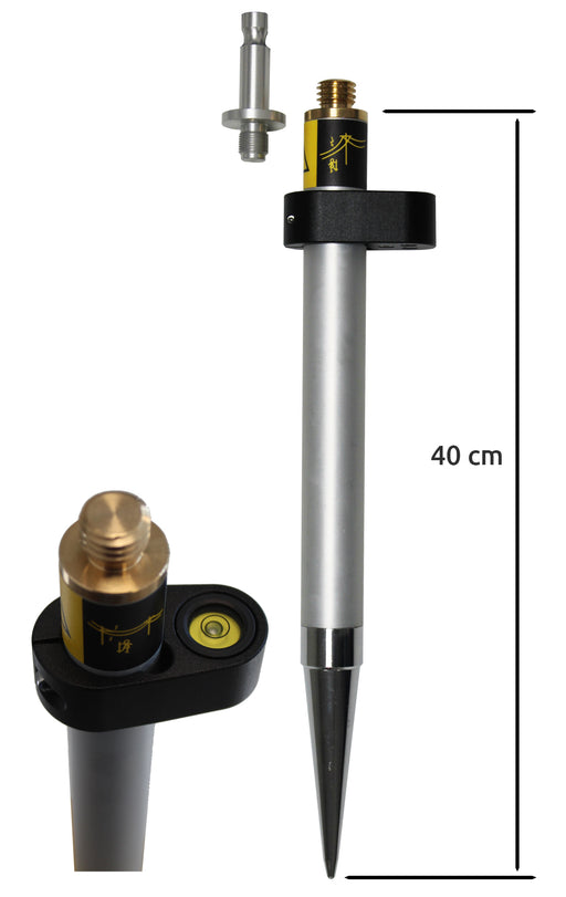 Midi-Prismenstab 40 cm, 5/8"-Gewinde und Leica-Zapfen