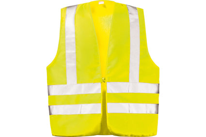 Warnweste mit Schulterreflex, neon-gelb