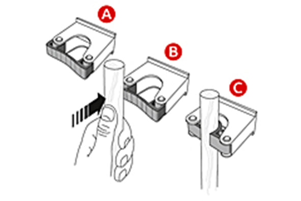 Klemmfix, Flex Halterung 20 - 30 mm