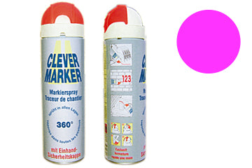 360° Markier-Spray CLEVER MARKER, leucht-pink
