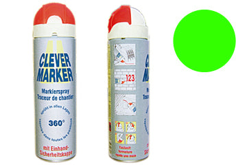 360° Markier-Spray CLEVER MARKER, leucht-grün