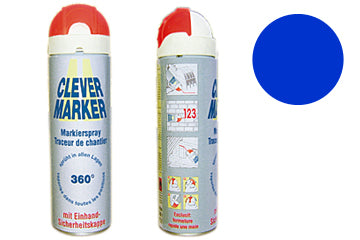 360° Markier-Spray CLEVER MARKER, blau (RAL)
