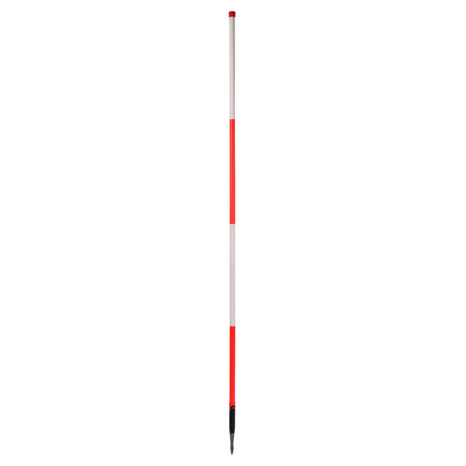 Holzfluchtstab, dreikant Dreilaschenspitze, Länge 2,16 m, leuchtrot, r/w w/r 12 Stück im Set