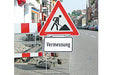 Warnständer (Klappschild) mit Zusatzschild "VERMESSUNG"