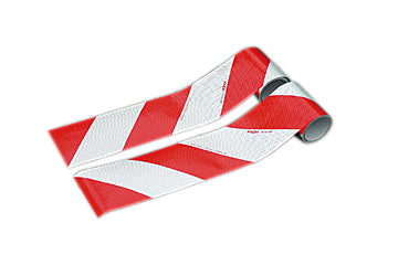 Kfz-Warnmarkierung, selbstklebende Folie, Breite 141 mm, links-abweisend