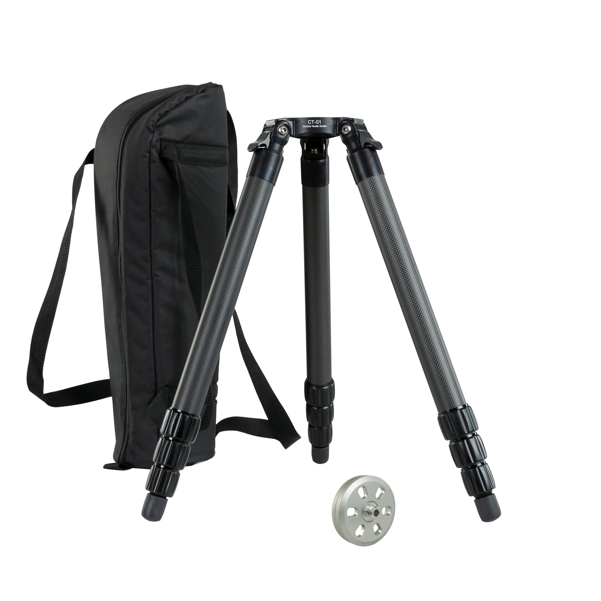 Carbon-Stativ CT-01 mit Spannzangenklemmung