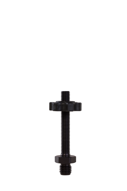 Prismenstab-Adapter, oben 5/8" Außengewinde, flexibel KH 65 mm bis KH 120 mm