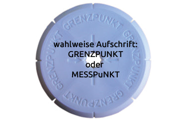 4/4-Klebemarke, weiß, "GRENZ-PUNKT"