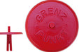 1/2"-Kunststoffkappe mit Splint, rot, 90 mm