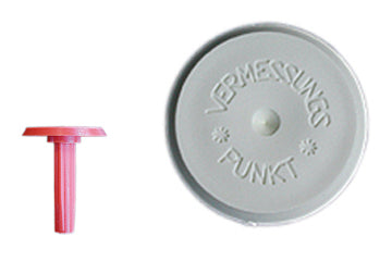 1/2"-Kunststoffkappe OHNE Splint, 60 mm in weiß, rot oder leucht-rot