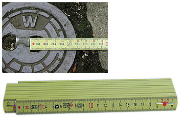 Gliedermaßstab (Meter) aus Fibergals "Longlife®Plus", Länge 2 m