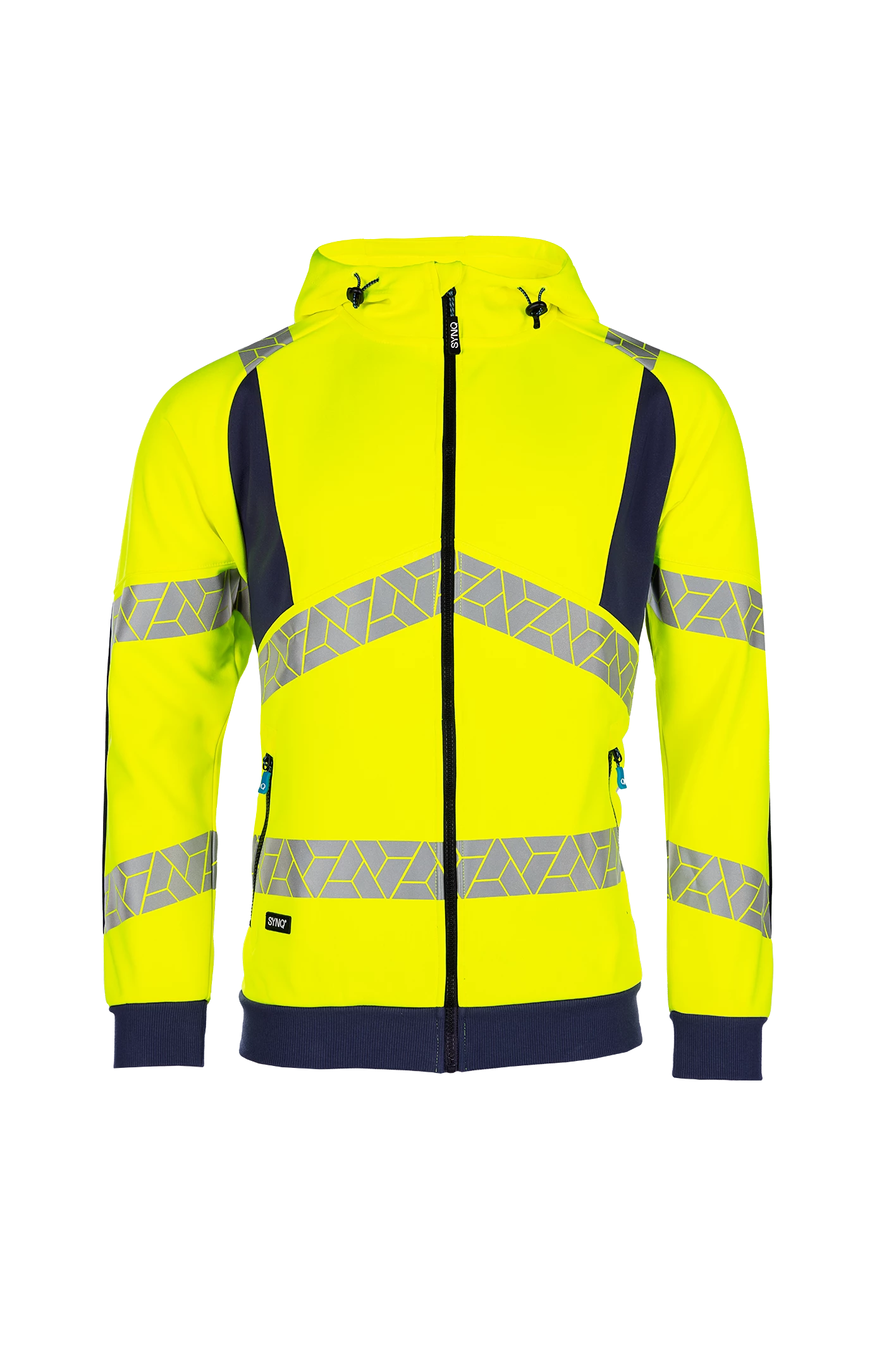 HIGHLIGHT Hoodie m. RV, leuchtgelb oder leuchtorange
