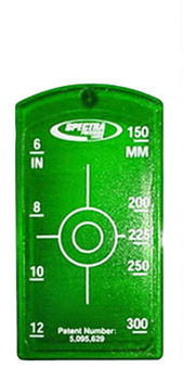 Zieltafel klein "grün" für Kanallaser 150-300 mm