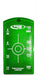 Zieltafel klein "grün" für Kanallaser 150-300 mm
