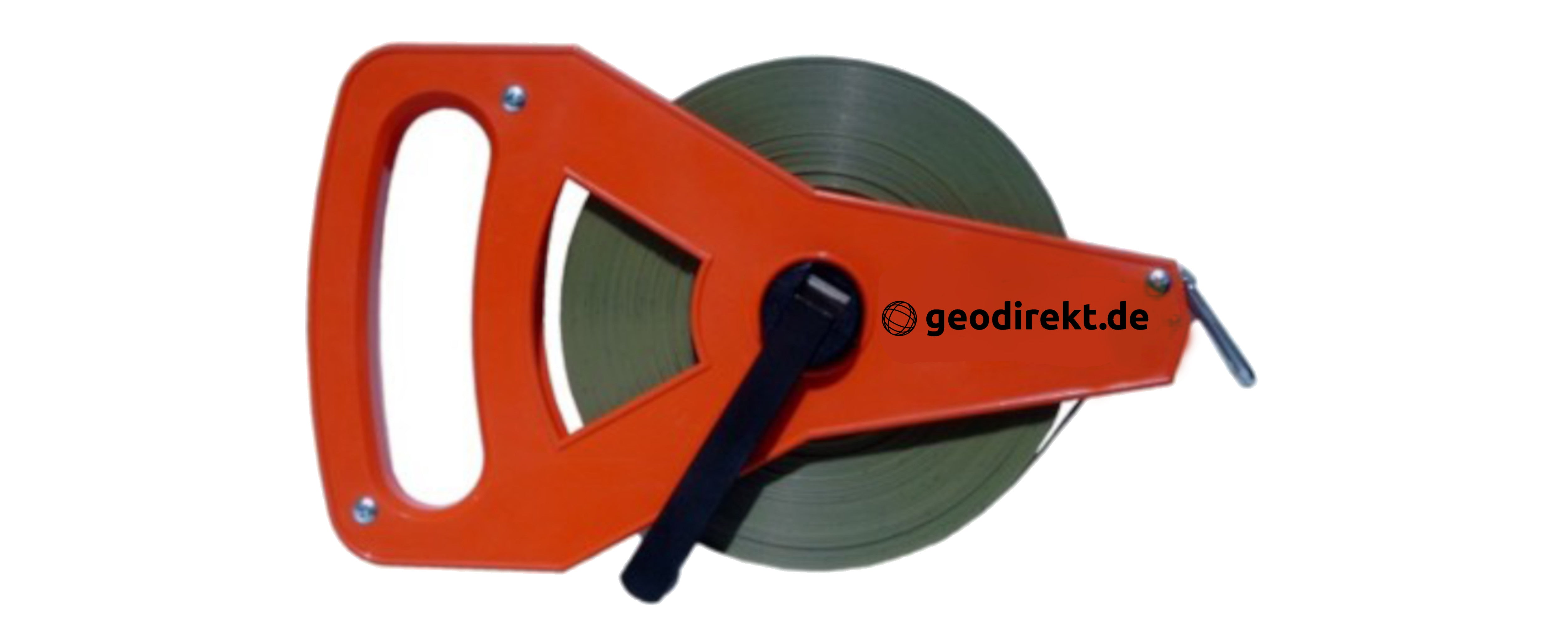 Glasfaserbandmaß, 13mm breit | in Kunststoffrahmen- 100m