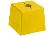 FENO-Großes Modell, gelb, 105 x 105 x 85 mm mit Aufschrift "VERM.-PUNKT"