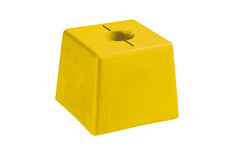FENO-Standard-Kopf, gelb, 90 x 90 x 65mm mit Aufschrift "VERM.-PUNKT"