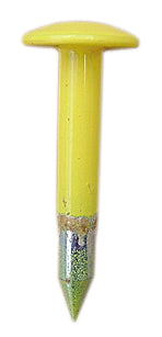 Vermarkungsnagel, großer Kopf, 60 mm, gelb