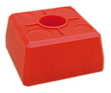 FENO-Kunststoff-Kopf, rot,  100 x 100 x 50 mm, ohne Aufschrift
