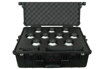 Koffer mit 10 Stück Scanner-Kugel, Durchmesser 100 mm mit Magnetfuss